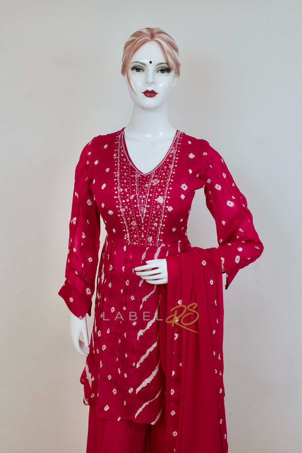 Leheriya Bandhej Mix Exclusive Suit