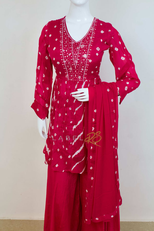 Leheriya Bandhej Mix Exclusive Suit