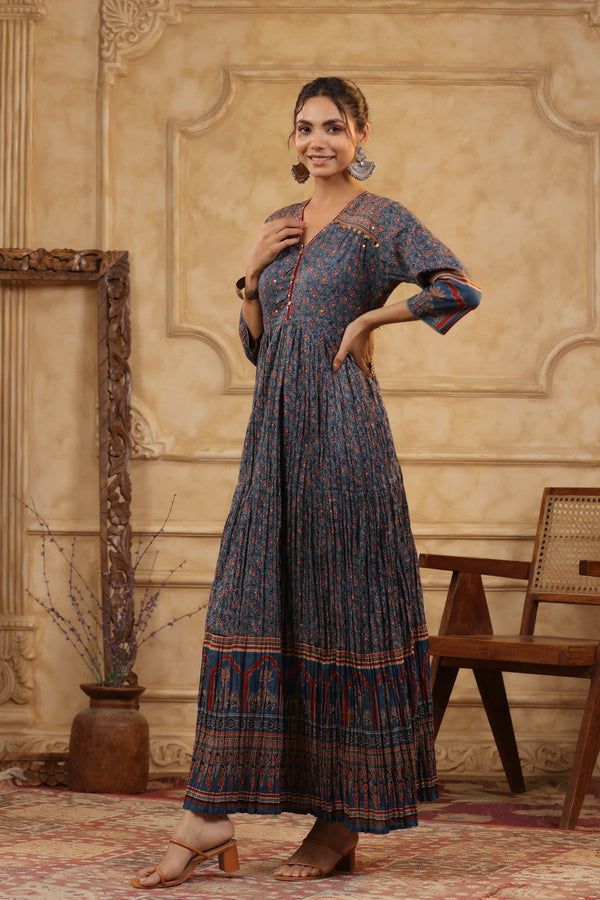 Ajhrakh Print Gown