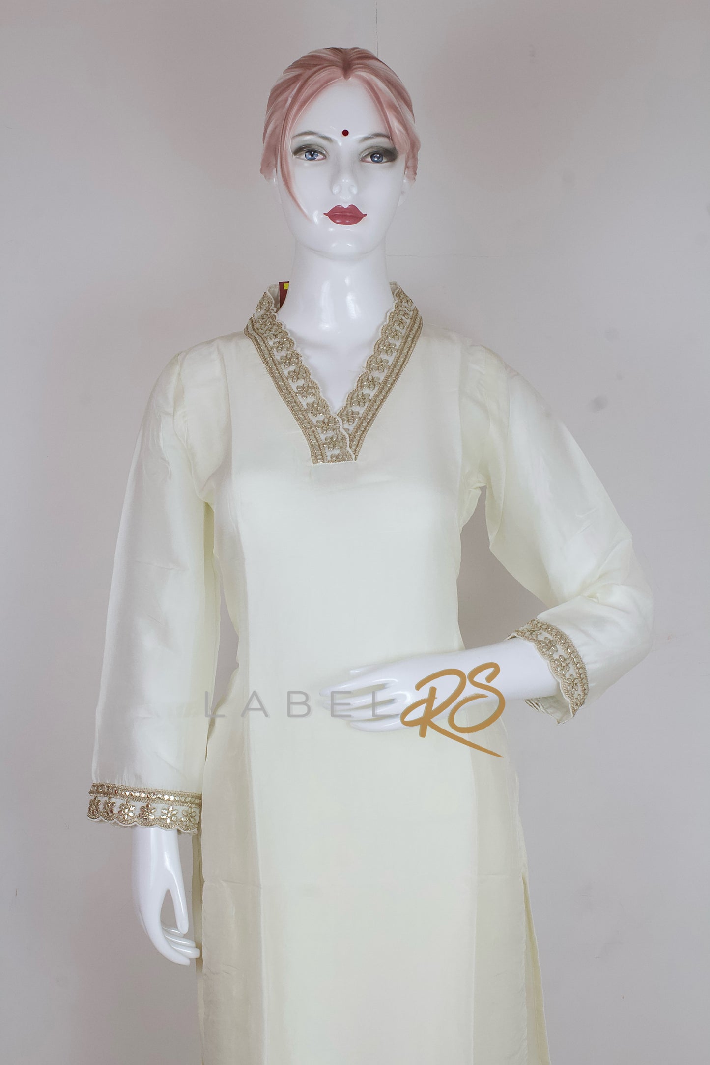 Off White Royal Modal Silk Suit