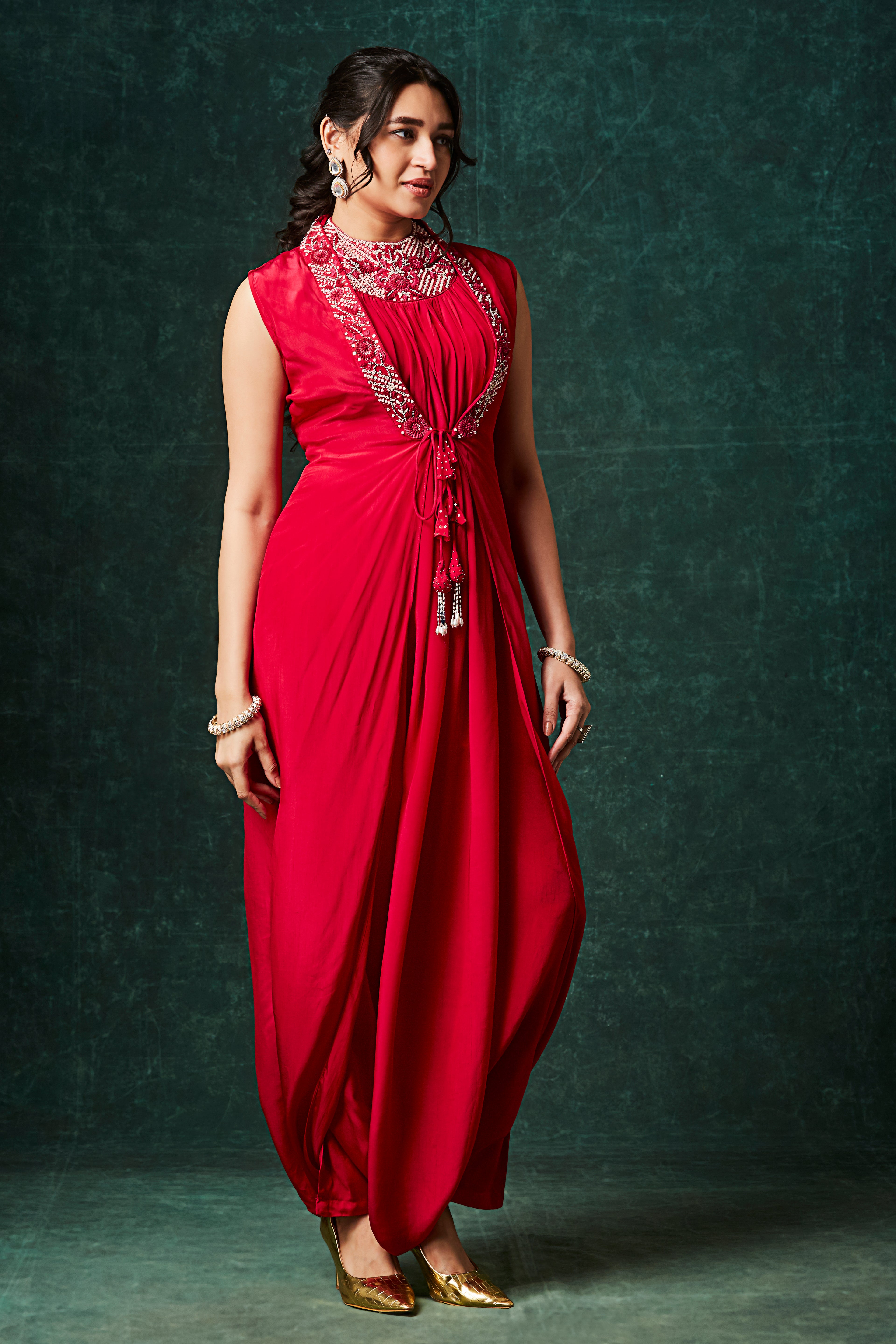 The Moroccan Glamour Drape Jumpsuit