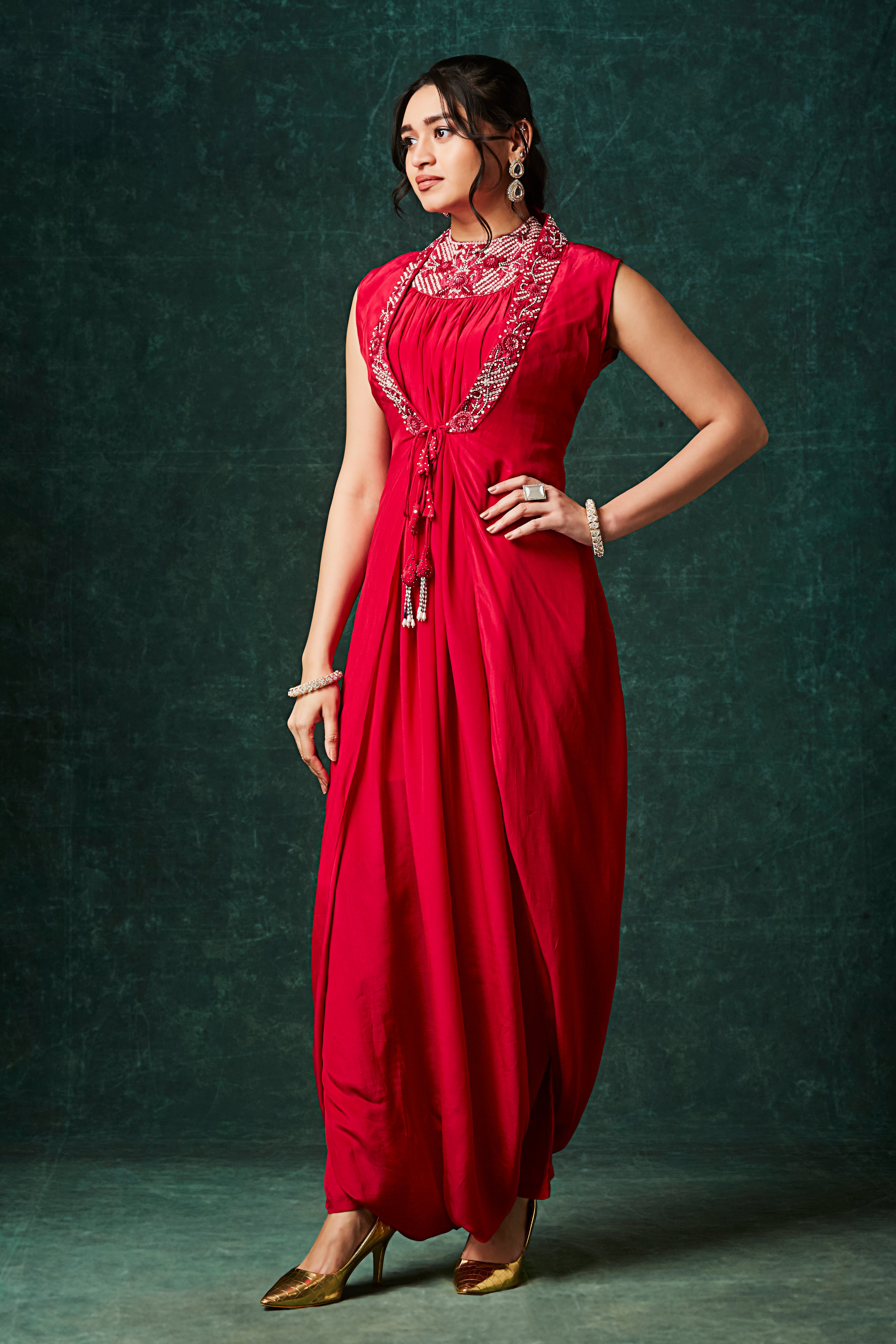 The Moroccan Glamour Drape Jumpsuit