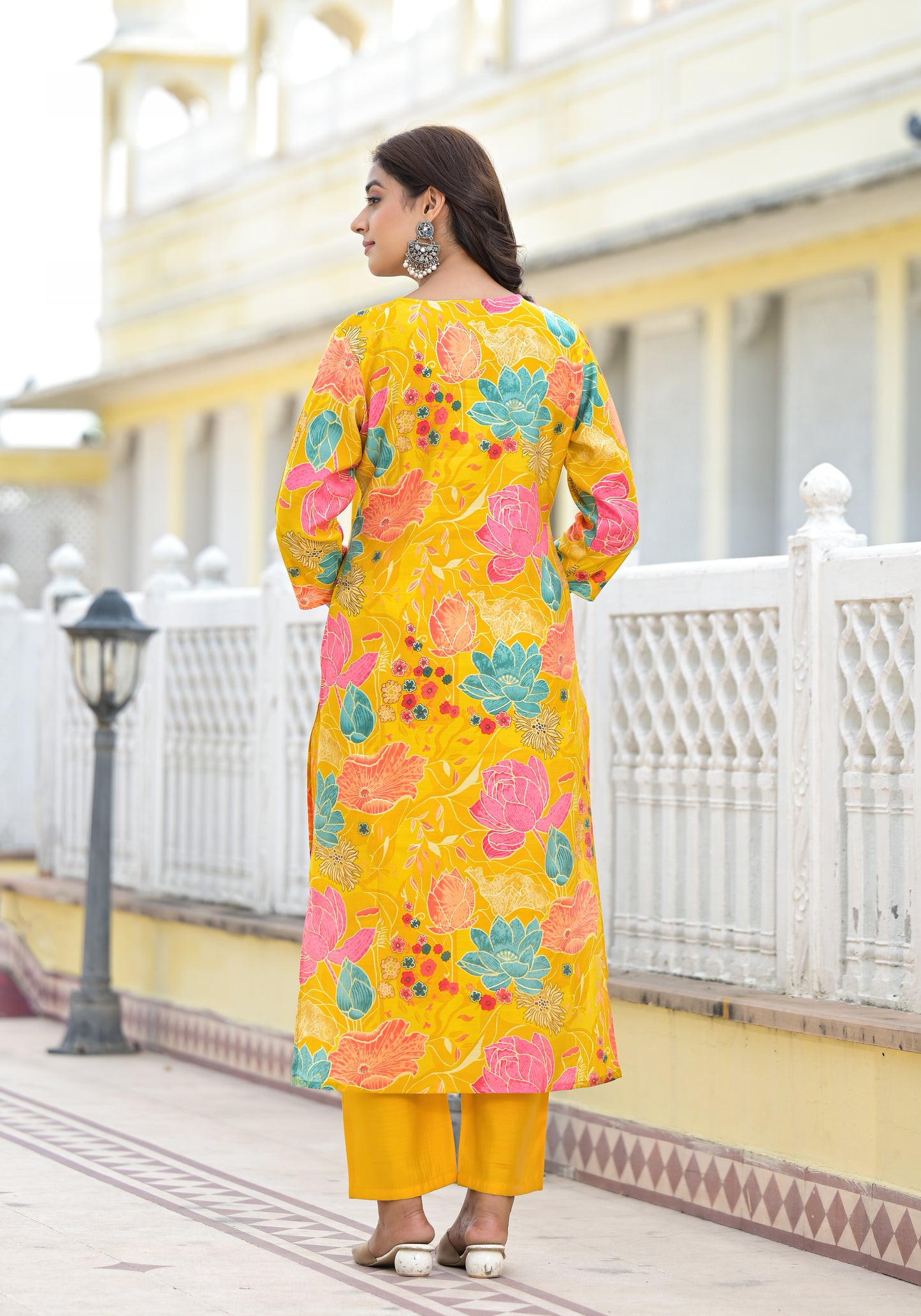 Modal Silk Printed Suit